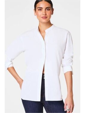 ‼️SPANX‼️Poplin Button Up Tunic, Small